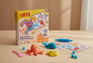 Let's Deniz Canlıları Oyun Hamuru Matı Seti | Lets - Resim 1