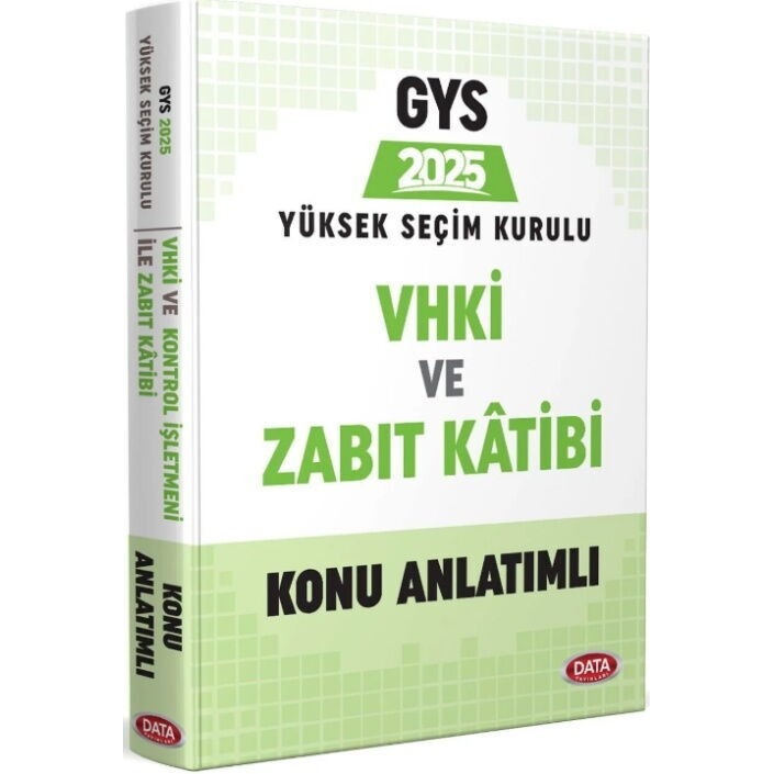 2025 GYS Yüksek Seçim Kurulu VHKİ ve Zabıt Kâtibi Konu Anlatımlı
