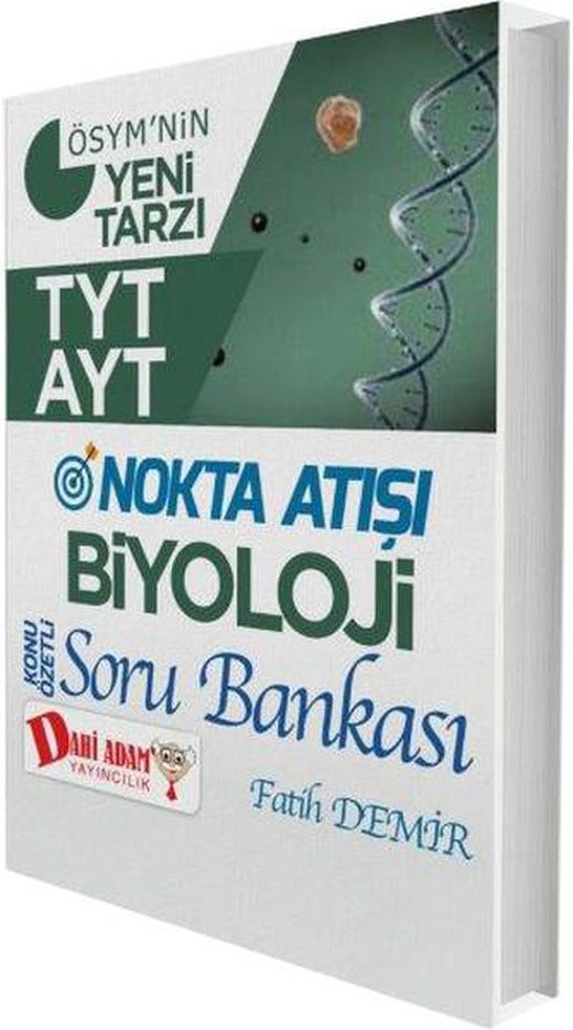 TYT AYT Nokta Atışı Biyoloji Konu Özetli Soru Bankası | Dahi Adam Yayıncılık (İnce Kapak)