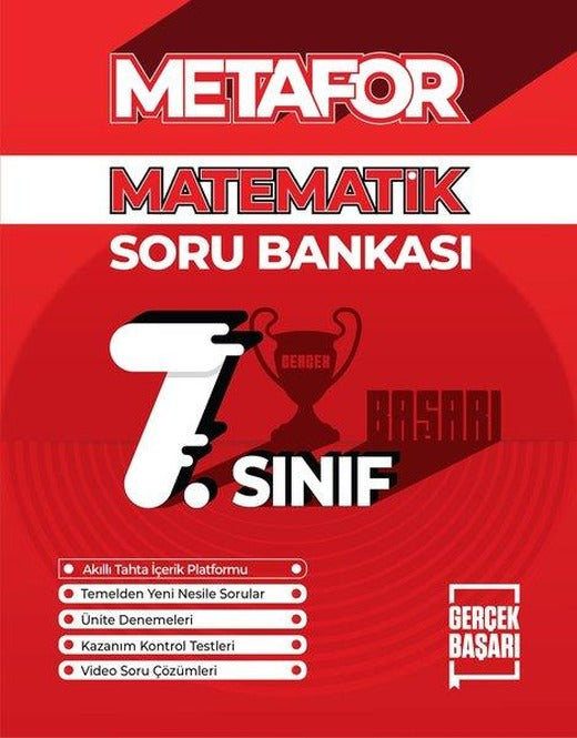 Metafor 7.Sınıf Matematik Soru Bankası | Gerçek Başarı Yayınları (İnce Kapak)