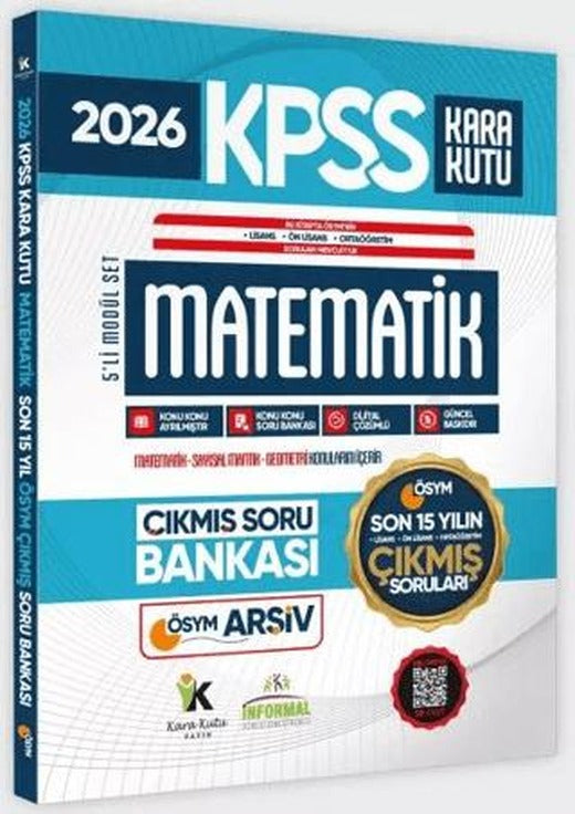 2026 FULLKPSS Lisans -Önlisans-Ortaöğretim Matematik Kara Kutu ÖSYM Çıkmış Soru Bankası Son 15 Yıl