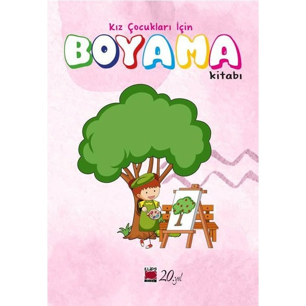 Kız Çocukları İçin Boyama Kitabı | Elips Kitapları (İnce Kapak)
