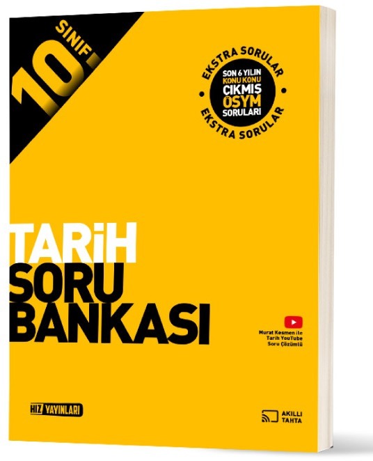 10. Sınıf Tarih Soru Bankası | Hız Yayınları (İnce Kapak)