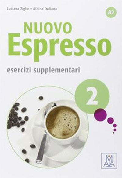 Nuovo Espresso 2 Esercizi supplementari A2 (Çalışma kitabı) Orta-alt seviye İtalyanca - Luciana Ziglio kitap kapağı