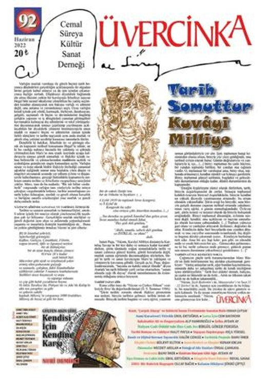 Üvercinka Dergisi Sayı 92 - Haziran 2022 | Üvercinka Dergisi (Ciltsiz)
