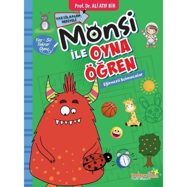 Monsi İle Oyna Öğren - Eğlenceli Bulmacalar | Parlayan Yıldız (İnce Kapak)
