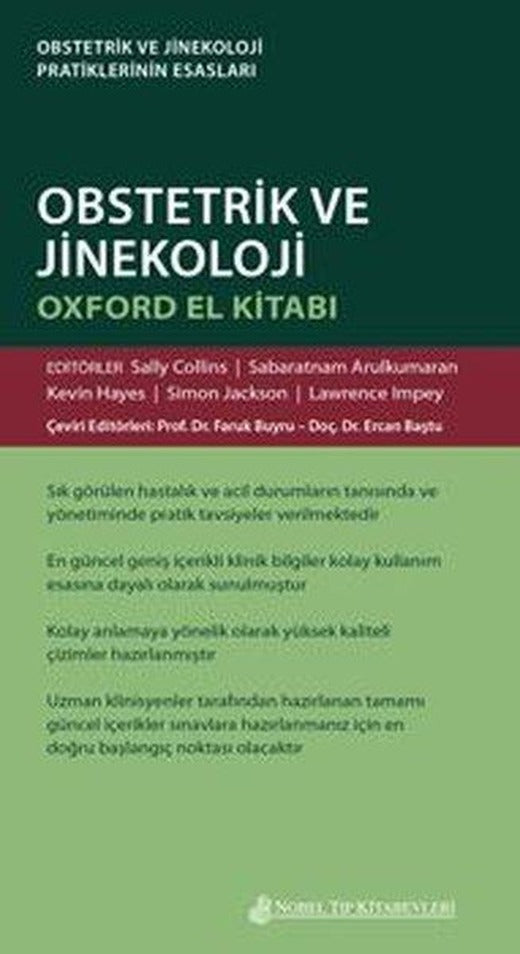 Oxford Obstetrik ve Jinekoloji El Kitabı | Nobel Tıp Kitabevleri (İnce Kapak)