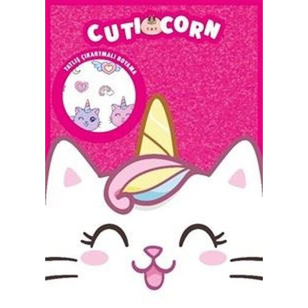 Cuticorn - Tatlış Çıkartmalı Boyama Kitabı | İthaki Çocuk (İnce Kapak)