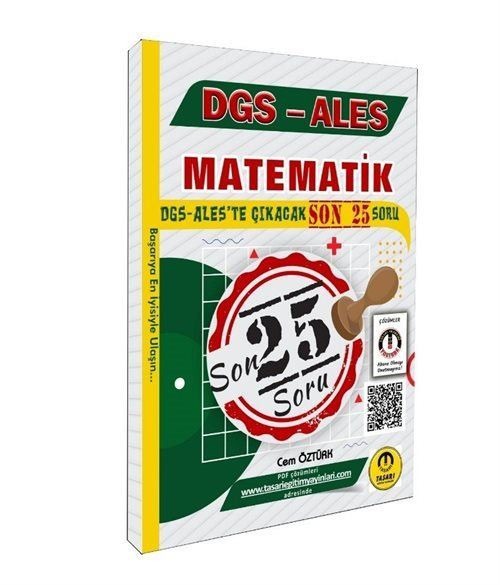 DGS ALES Matematik Son 25 Çıkacak Soru Bankası | Tasarı Akademi (İnce Kapak)