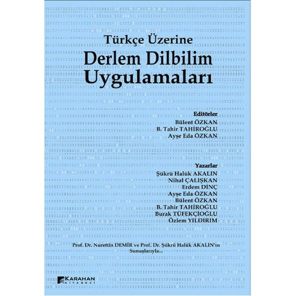 Türkçe Üzerine Derlem Dilbilim Uygulamaları | Karahan Kitabevi (İnce Kapak)