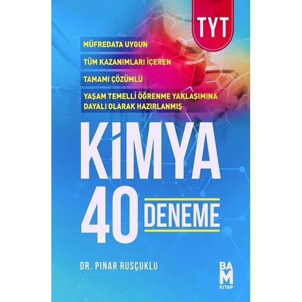 TYT Kimya 40 Deneme | Bam Kitap (İnce Kapak)