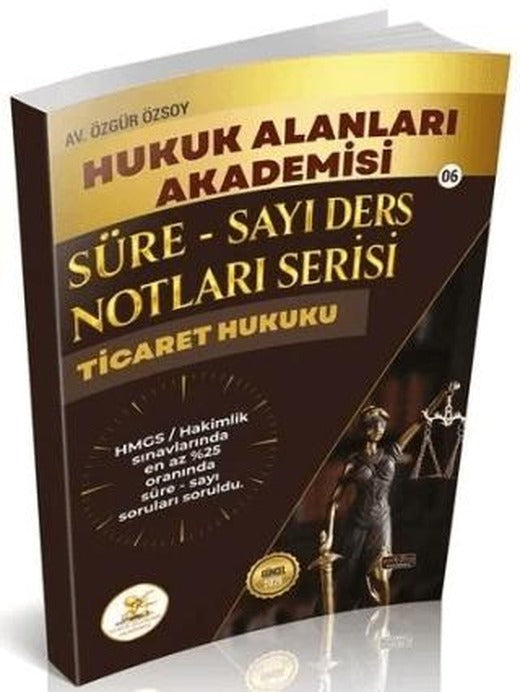 HUKAL 2026 HMGS Hakimlik Ticaret Hukuku Süre-Sayı Ders Notları | Savaş Yayınevi (Ciltsiz)