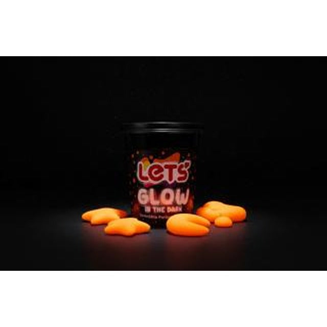Let's Karanlıkta Parlayan Oyun Hamuru Turuncu 110g | Lets