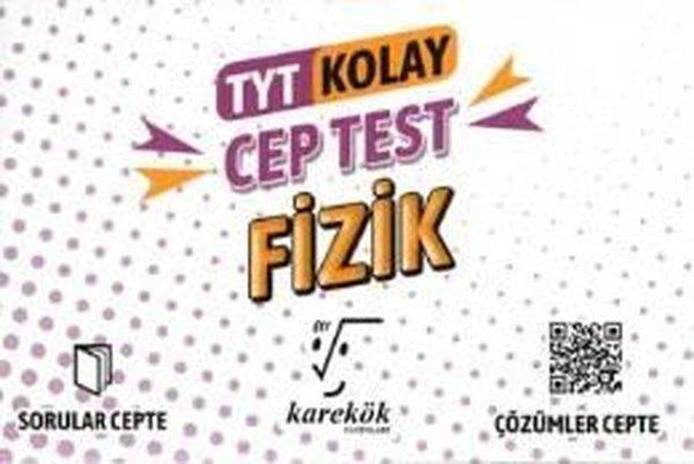 TYT Kolay Fizik Cep Test | Karekök Eğitim Yayın (İnce Kapak)