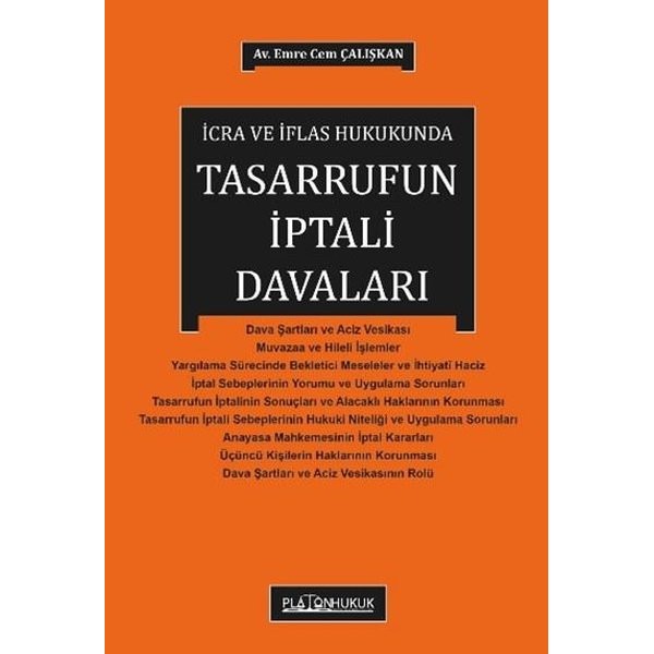 İcra ve İflas Hukukunda Tasarrufun İptali Davası