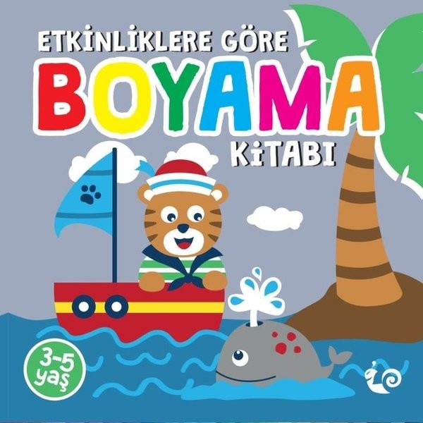 Etkinliklere Göre Boyama Kitabı - Gri | Çikolata Yayınevi (Ciltsiz)