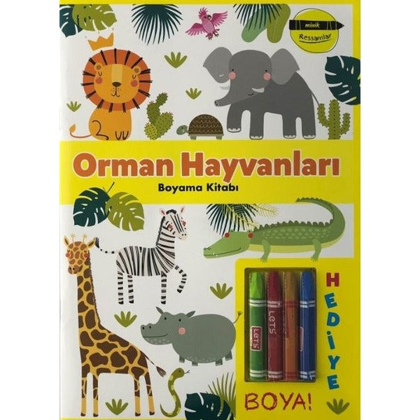 Minik Ressamlar - Orman Hayvanları Boyama Kitabı | Doğan ve Egmont Yayıncılık