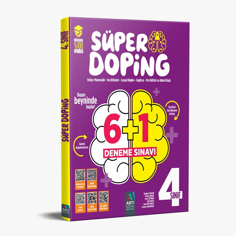 4. Sınıf Süper Doping 6+1 Deneme | Artı Eğitim Yayınları (Ciltsiz)
