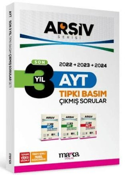 Son 3 Yıl AYT Arşiv Serisi Çıkmış Sorular Tamamı Video Çözümlü