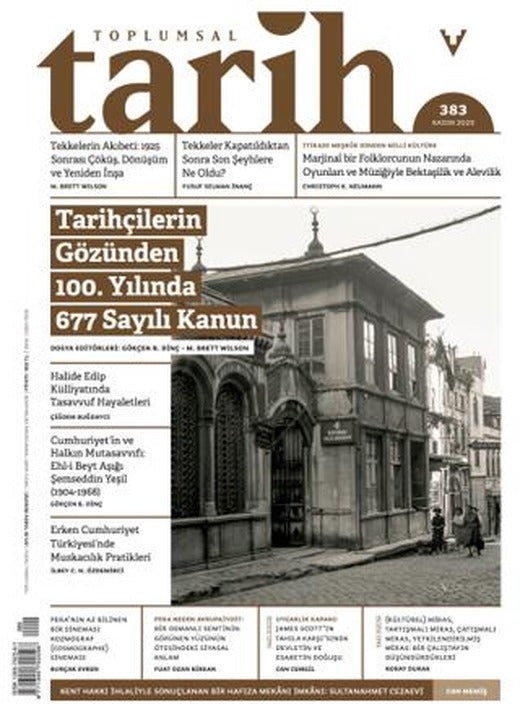Toplumsal Tarih Dergisi: 383 Kasım 2025 | Tarih Vakfı Yurt Yayınları - Toplumsal Tarih Dergisi (Ciltsiz)