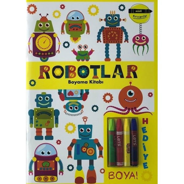 Minik Ressamlar - Robotlar Boyama Kitabı | Doğan ve Egmont Yayıncılık