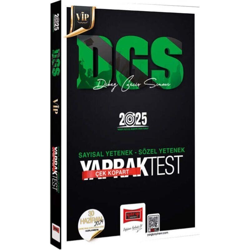 2025 DGS VİP Sayısal-Sözel Yetenek Çek Kopart Yaprak Test | Yargı Yayınevi (Ciltsiz)