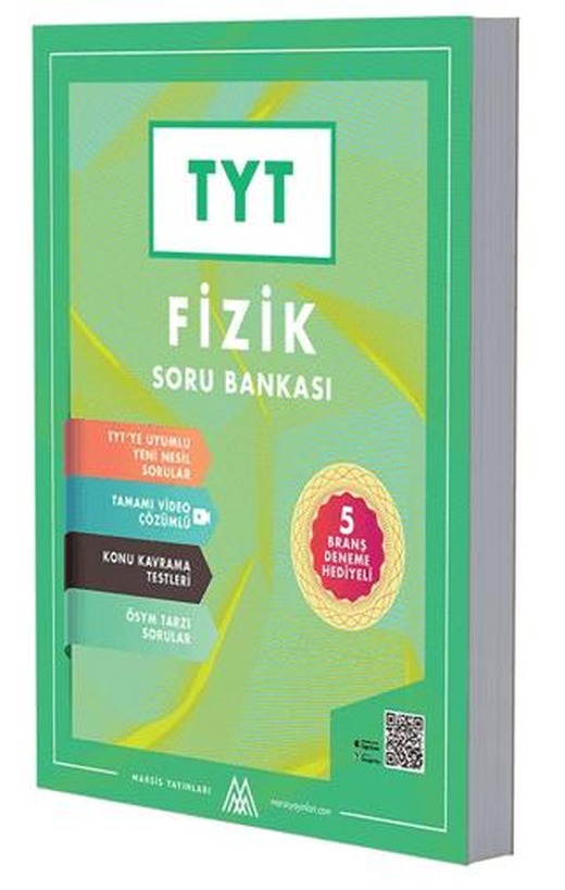 TYT Fizik Soru Bankası 5 Deneme Hediyeli-video Çözümlü