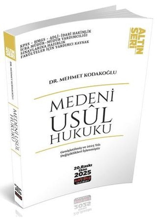 Medeni Usul Hukuku Konu Anlatımı | Savaş Yayınevi (Ciltsiz)