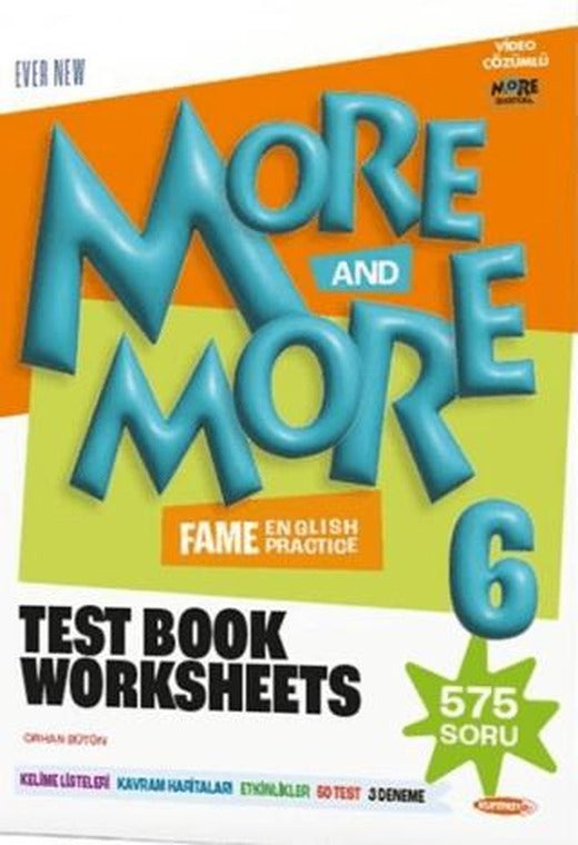 6. Sınıf More and More English Fenomen Test Book Worksheets | Kurmay Yayınları (Ciltsiz)