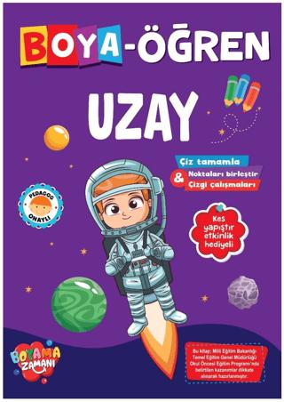 Boya Öğren – Uzay | Boyama Zamanı (Ciltsiz) - Resim 1