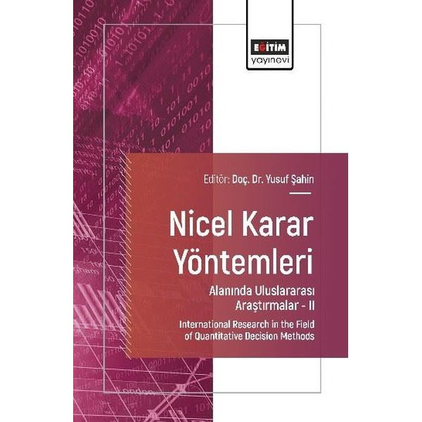 Nicel Karar Yöntemleri Alanında Uluslararası Araştırmalar 2 | Eğitim Yayınevi (İnce Kapak)