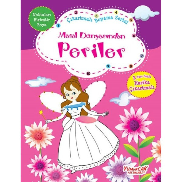 Periler-Çıkartmalı Boyama Serisi | Yumurcak Yayınları (İnce Kapak)