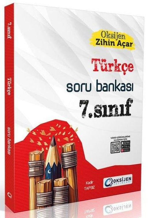 Oksijen 7. Sınıf Türkçe Soru Bankası | Oksijen Yayınları - Eğitim (İnce Kapak)
