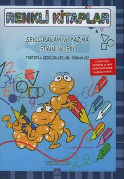 Renkli Kitaplar-Şekil Rakam ve Yazma Etkinlikleri | Angora