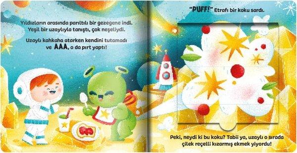 Uzay Pırtı - Pencereli Kitap! Kazı ve Kokla! | İndigo Çocuk (İnce Kapak) - Resim 2