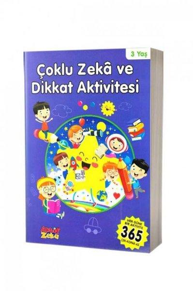 Çoklu Zeka ve Dikkat Aktivitesi 3 Yaş - Mavi Kitap | Aktif Zeka Yayınları (İnce Kapak) - Resim 1