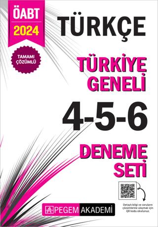 2024 KPSS ÖABT Türkçe Tamamı Çözümlü Türkiye Geneli 4-5-6 (3'lü Deneme Seti)