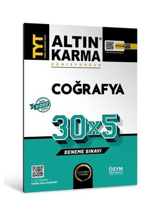 Altınkarma TYT Coğrafya 30X5 Deneme Sınavı | Altın Karma Yayınları (Ciltsiz) - Resim 1