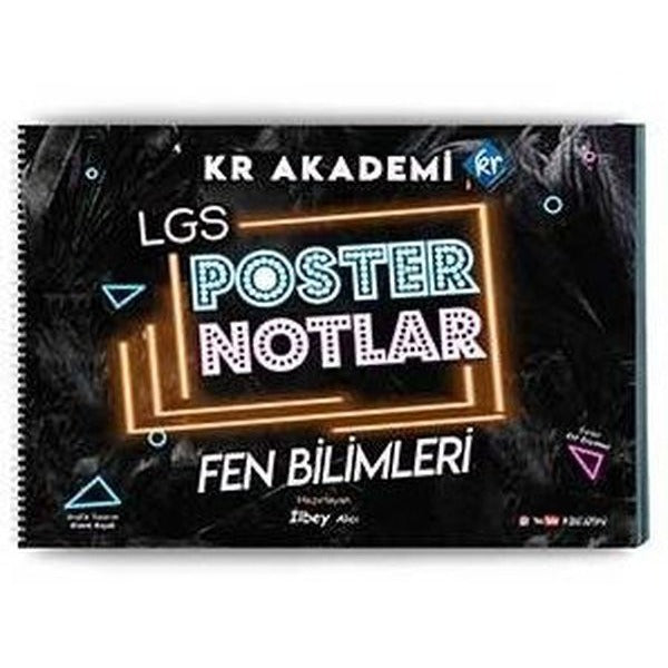 LGS Fen Bilimleri Poster Notlar | KR Akademi (İnce Kapak)