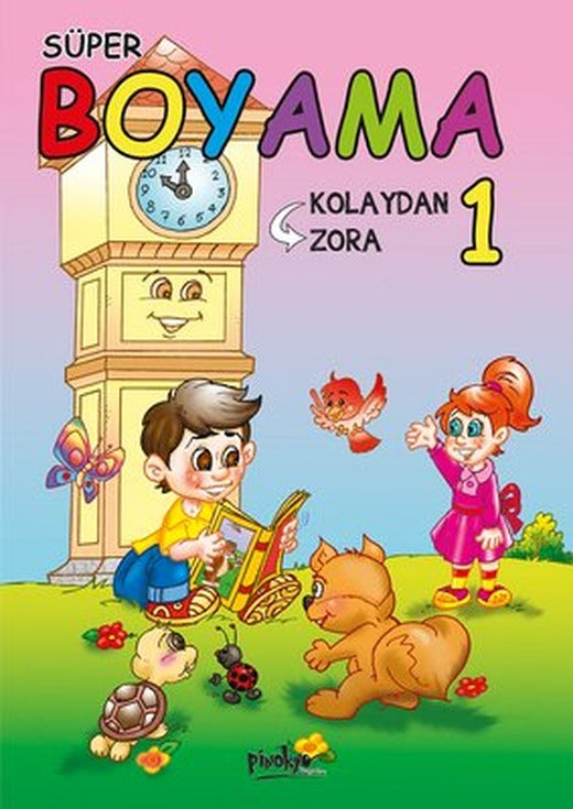 Kolaydan Zora Süper Boyama Seti - 10 Kitap Takım | Pinokyo