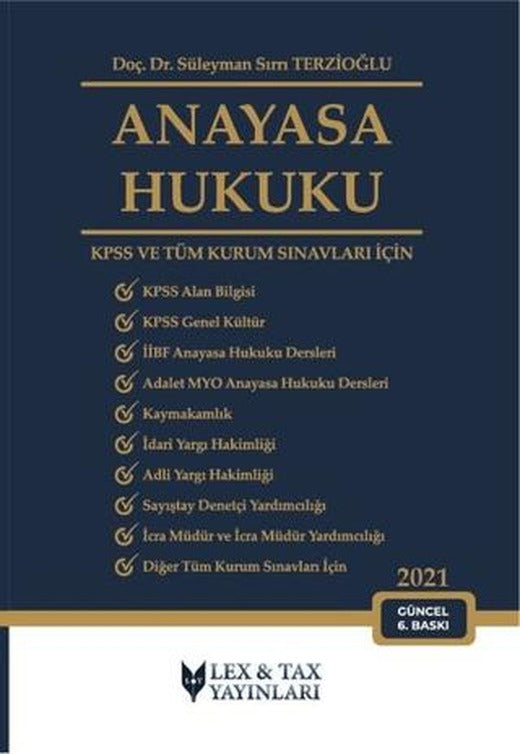 2021 Anayasa Hukuku | Lex-Tax Yayınları (Ciltsiz)