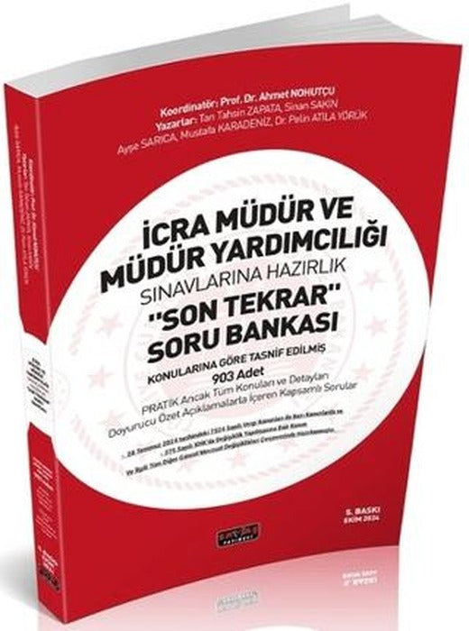 İcra Müdür ve Müdür Yardımcılığı Son Tekrar Soru Bankası | Savaş Yayınevi (Ciltsiz)