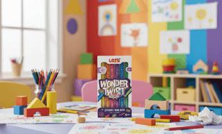 Let’s Wonder Twist Neon Çevirmeli Mum Boya 6 Renk | Lets - Resim 1