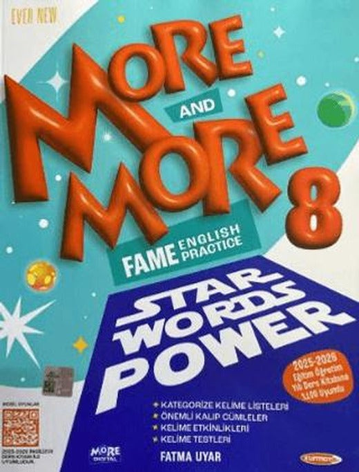 ELT More and More English 8 Star Words Power | Kurmay Yayınları (Ciltsiz)