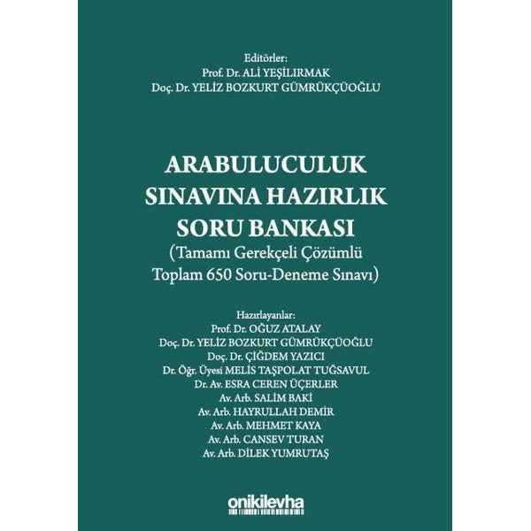 Arabuluculuk Sınavına Hazırlık Soru Bankası | On İki Levha Yayınları (Ciltsiz)