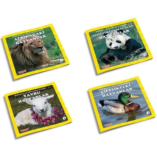 Benim Hayvan Arkadaşlarım-4 Kitap Takım | Yumurcak Yayınları (İnce Kapak)