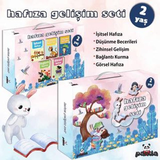 2 Yaş Hafıza Gelişim Seti | Beyaz Panda Yayınları (Ciltsiz)
