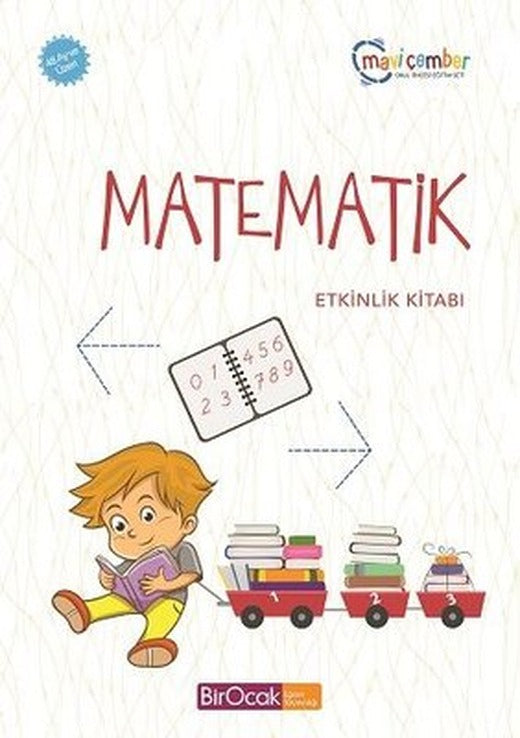 Matematik Etkinlik Kitabı-48 Ay ve Üzeri Mavi Çember Okul Öncesi Eğitim Seti | Bir Ocak Yayınları (İnce Kapak)