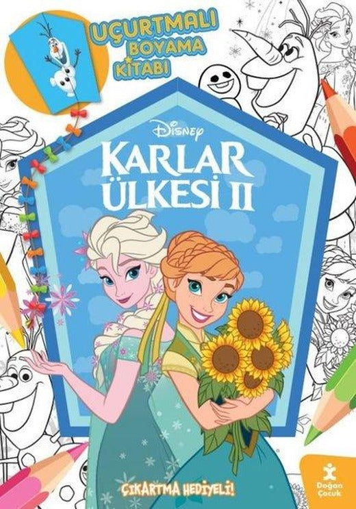 Karlar Ülkesi 2 - Uçurtmalı Boyama Kitabı - Çıkartma Hediyeli! | Doğan Çocuk (İnce Kapak)