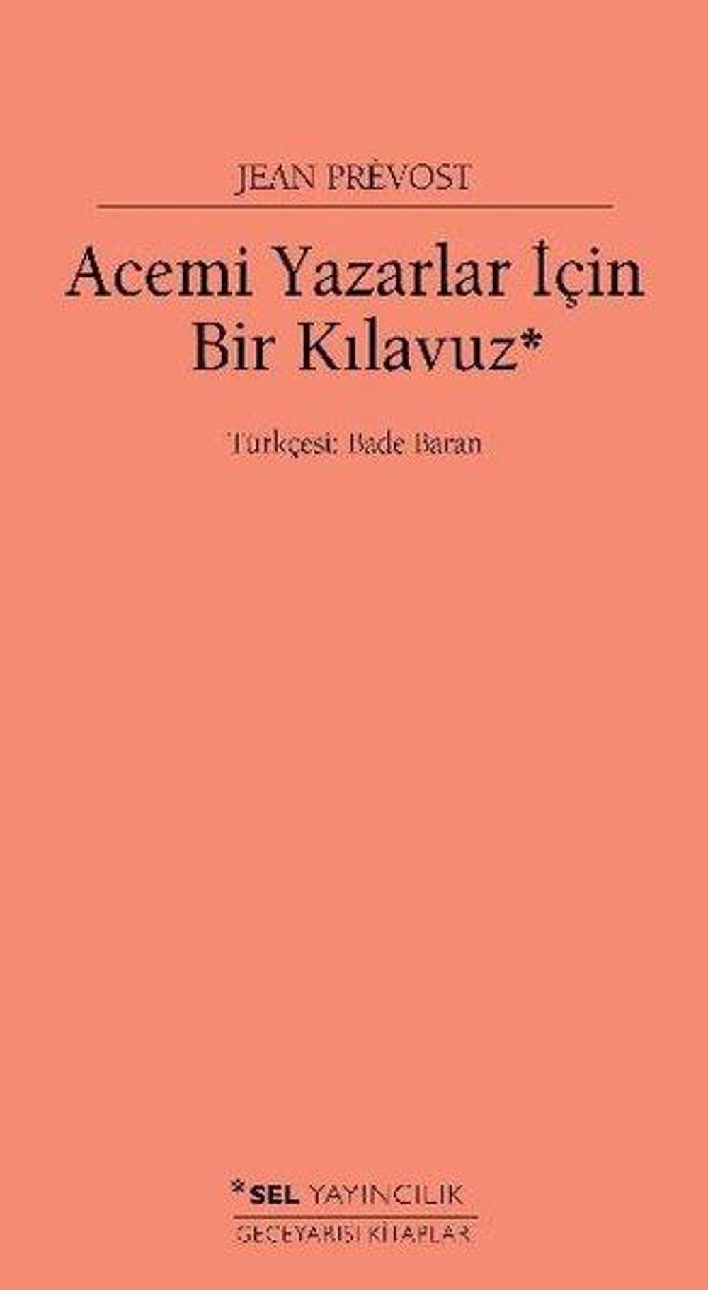 Acemi Yazarlar İçin Bir Kılavuz | Sel Yayıncılık